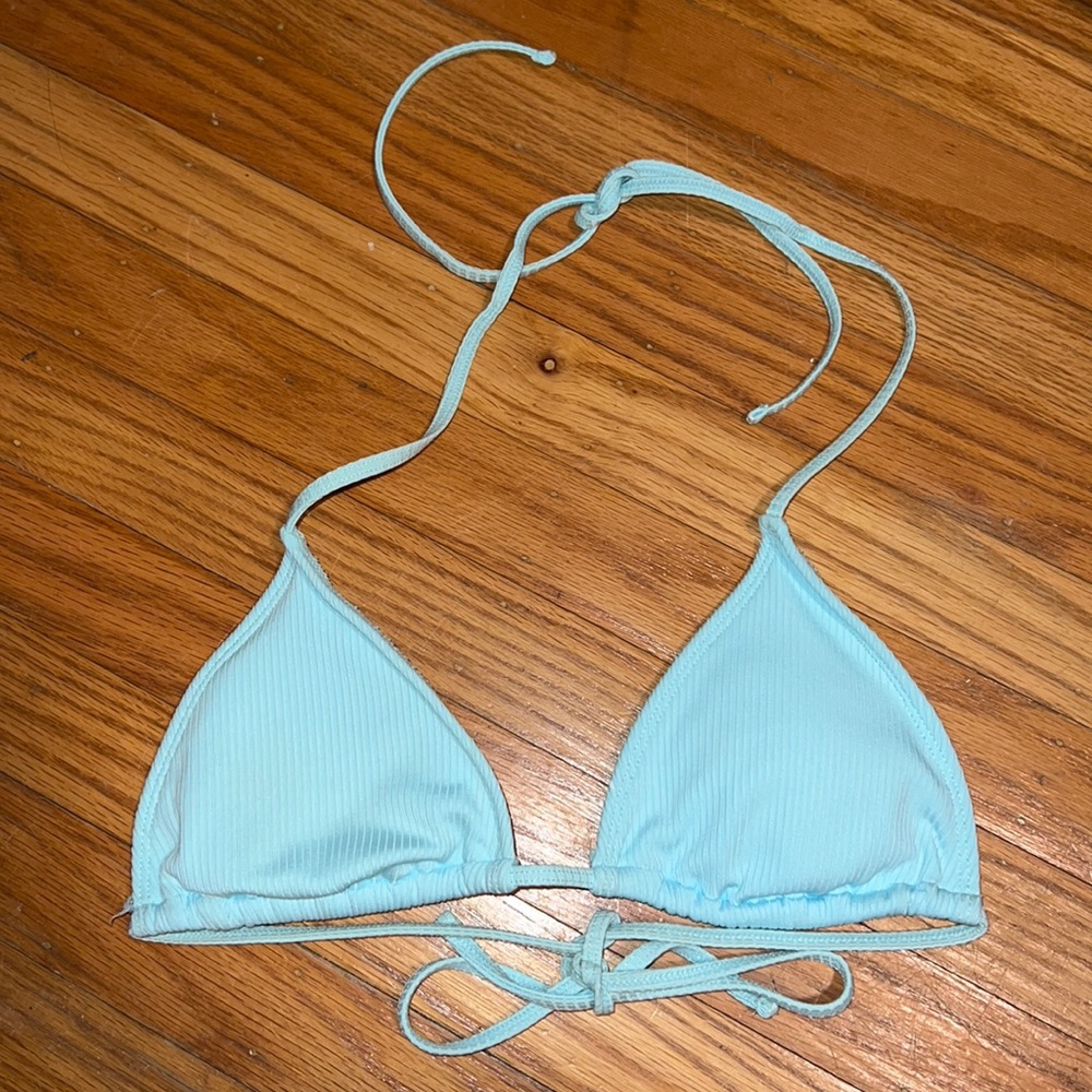 Blue Triangle Bikini Top!